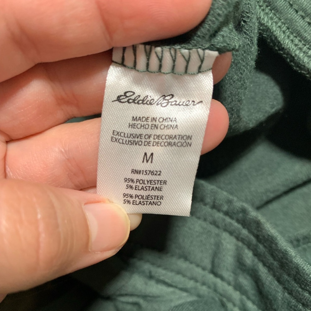 Eddie Bauer women’s lounge jogger pants. Green. Size M. - Picture 4 of 10